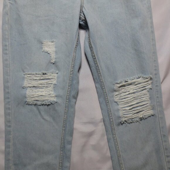 NWT BDG-URBAN OUTFITTERS mens OVERALLS distressed BLUE denim JEANS - Picture 12 of 16